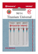 Aiguilles universelles titane — 90/14 — 5 pièces — Husqvarna Viking — 920698096