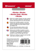 Husqvarna Viking — Aiguilles Microtex assorties — paquet de 5 — Husqvarna Viking — 920545096 — verso