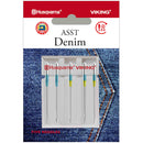 Husqvarna Viking Denim Needles Assorted Sizes 5-pack — vue du fabricant